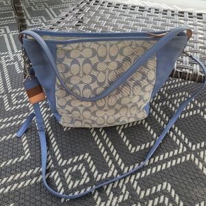 Vintage Coach Signature weekend Tote Bag